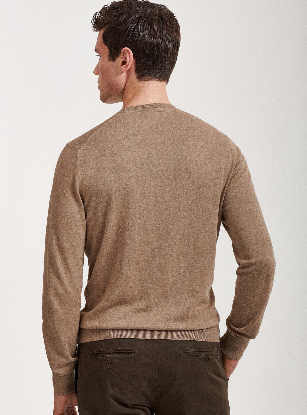 Pullover mit Rundhalsausschnitt aus Baumwolle, Seide und Kaschmir |  GutteridgeEU | catalog-gutteridge-storefront Uomo