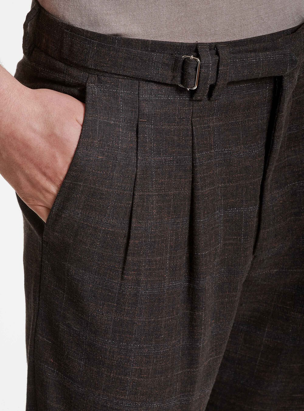 Pantaloni per abito in lana cotone e lino Marlane | Gutteridge | Super  Saldi Uomo