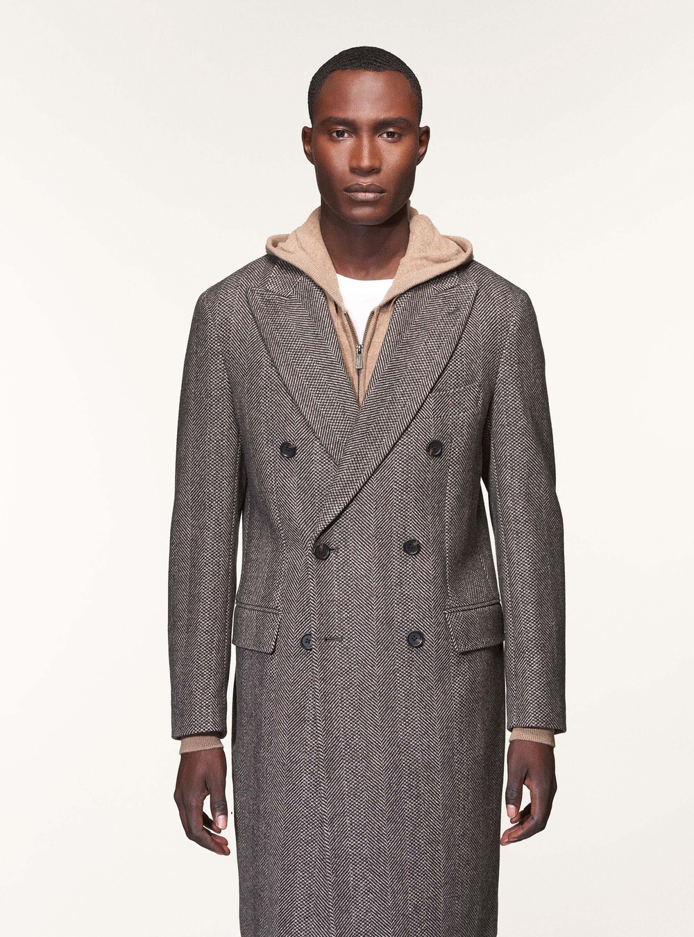 Herringbone wool blend coat | GutteridgeUS | Men's  catalog-gutteridge-storefront