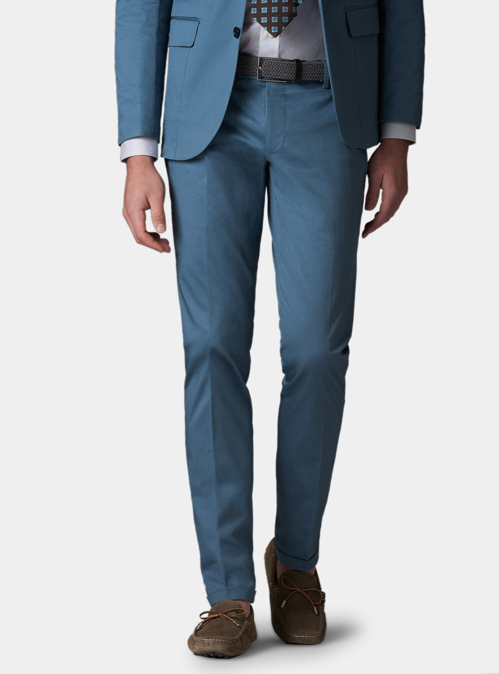 Pantalone per abito in cotone superior | GutteridgeEU | Pantaloni Uomo