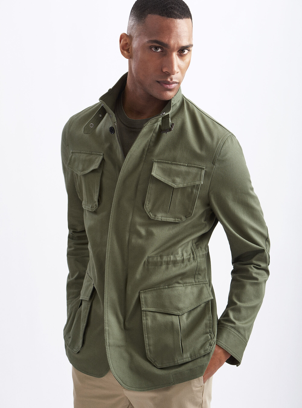 Cotton twill field jacket | GutteridgeUS | Jackets and Vests Sleeveless Uomo