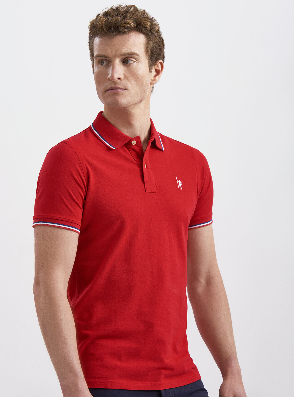 Piqué polo shirt with contrasting edging | GutteridgeEU | Polo Uomo