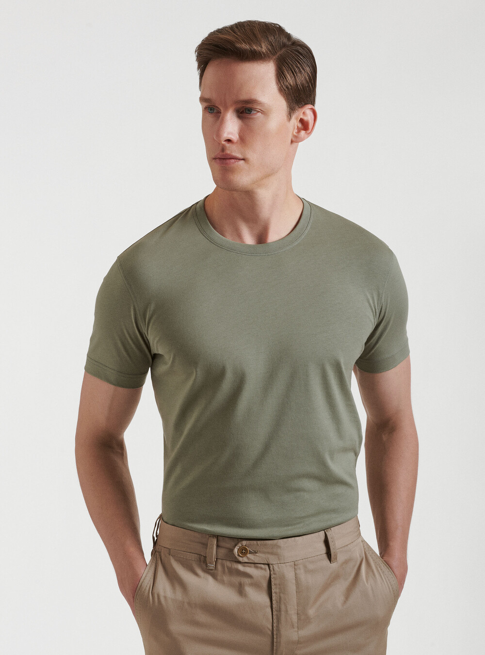 T-shirt girocollo in cotone supima | Gutteridge | T-shirt Uomo