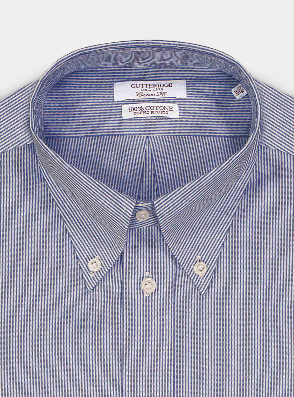 Oxford striped Custom button down collar shirt | GutteridgeEU | Shirts Uomo