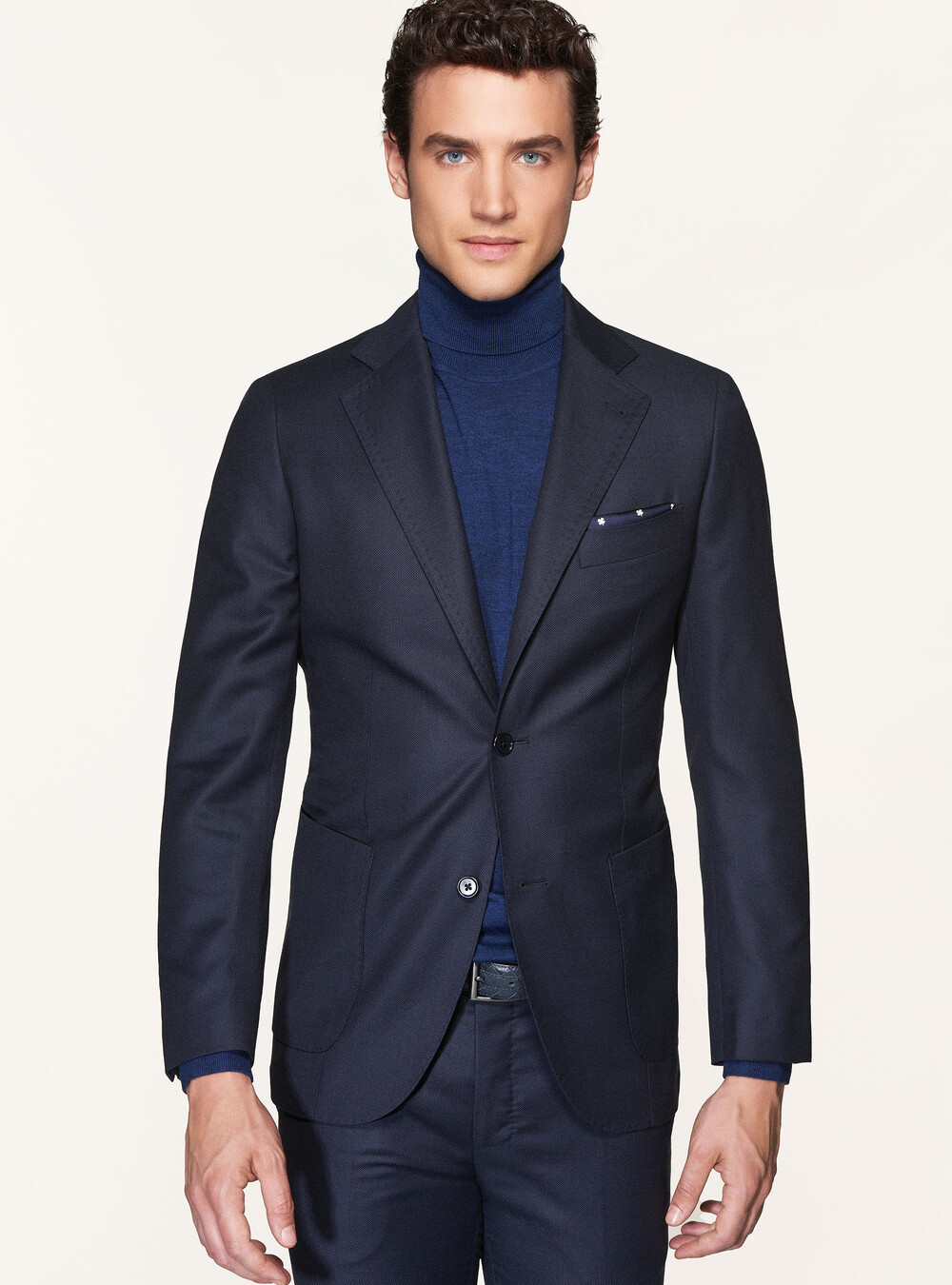 Suit blazer in superfine partridge eye wool 110's Vitale Barberis Canonico  | GutteridgeUS | catalog-gutteridge-storefront Uomo