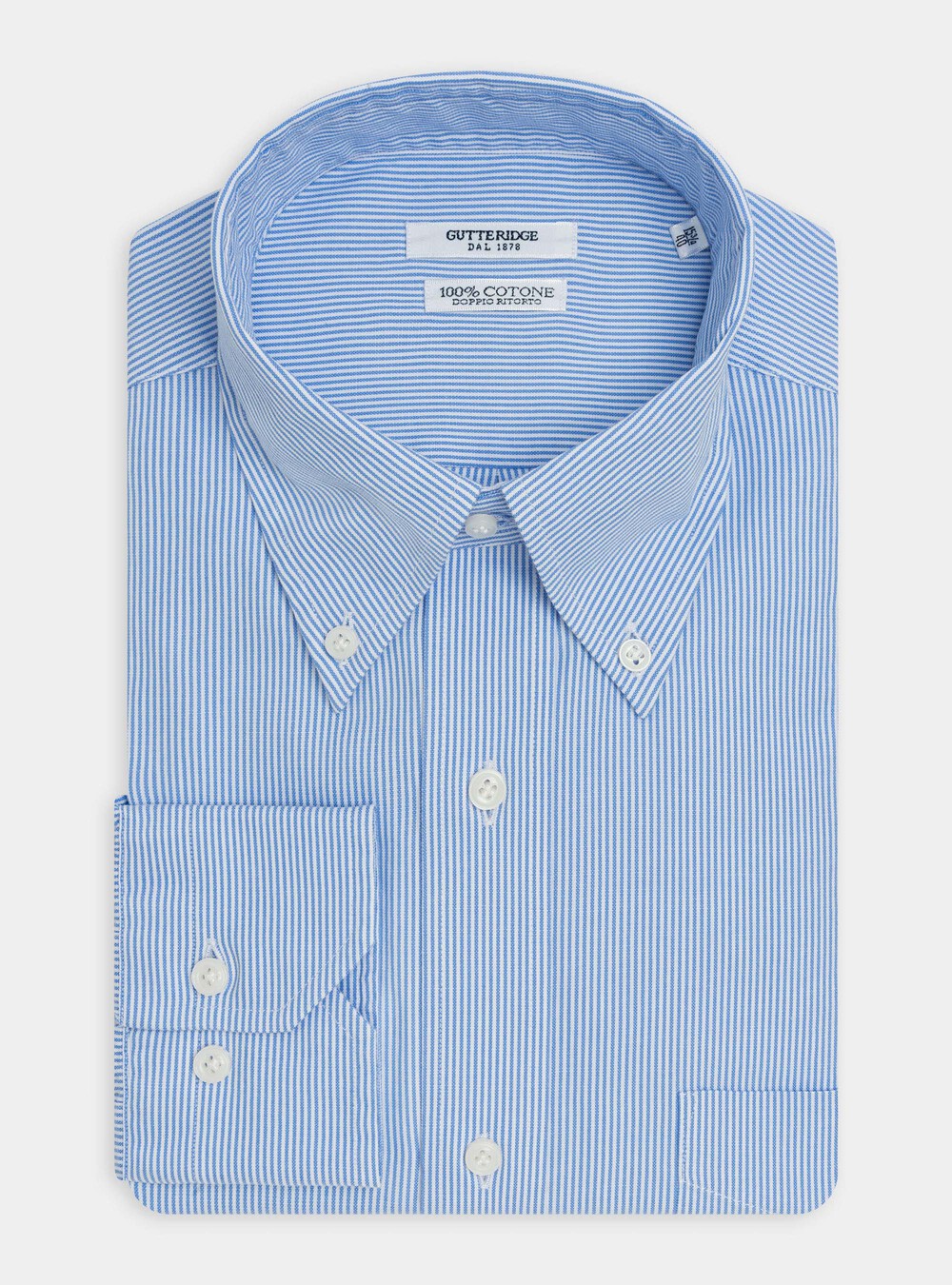 Camicia collo button down in oxford di cotone doppio ritorto | Gutteridge |  catalog-gutteridge-storefront Uomo