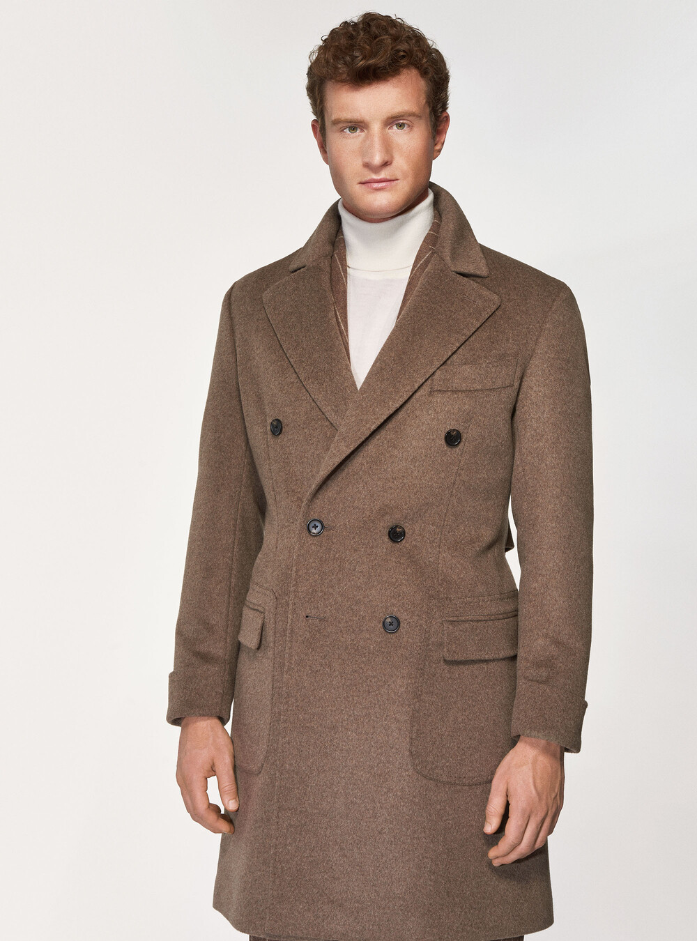 Cashmere wool double-breasted coat | GutteridgeUS | Coats Uomo