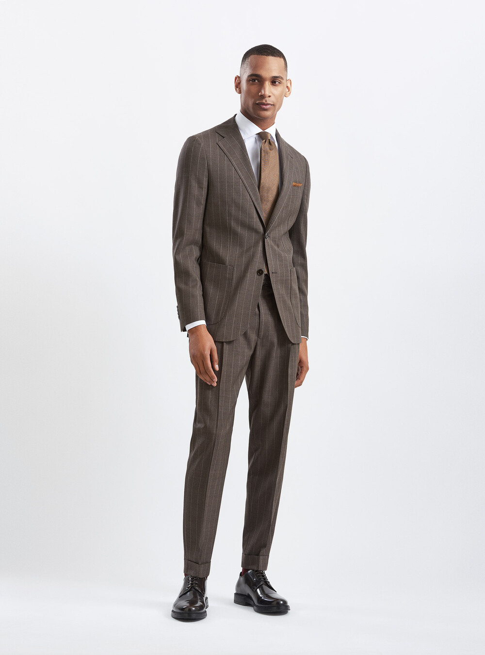 Veste de costume en tissu à rayures en pure laine Vitale Barberis Canonico  | GutteridgeEU | catalog-gutteridge-storefront Uomo