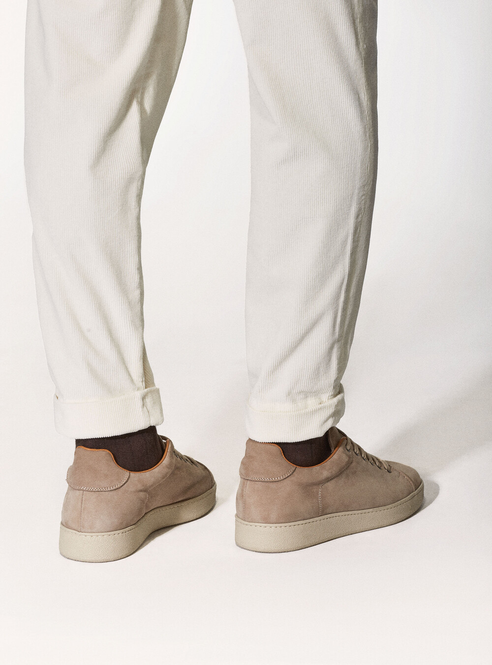Pantaloni doppia pince in velluto a coste di cotone | GutteridgeEU |  catalog-gutteridge-storefront Uomo
