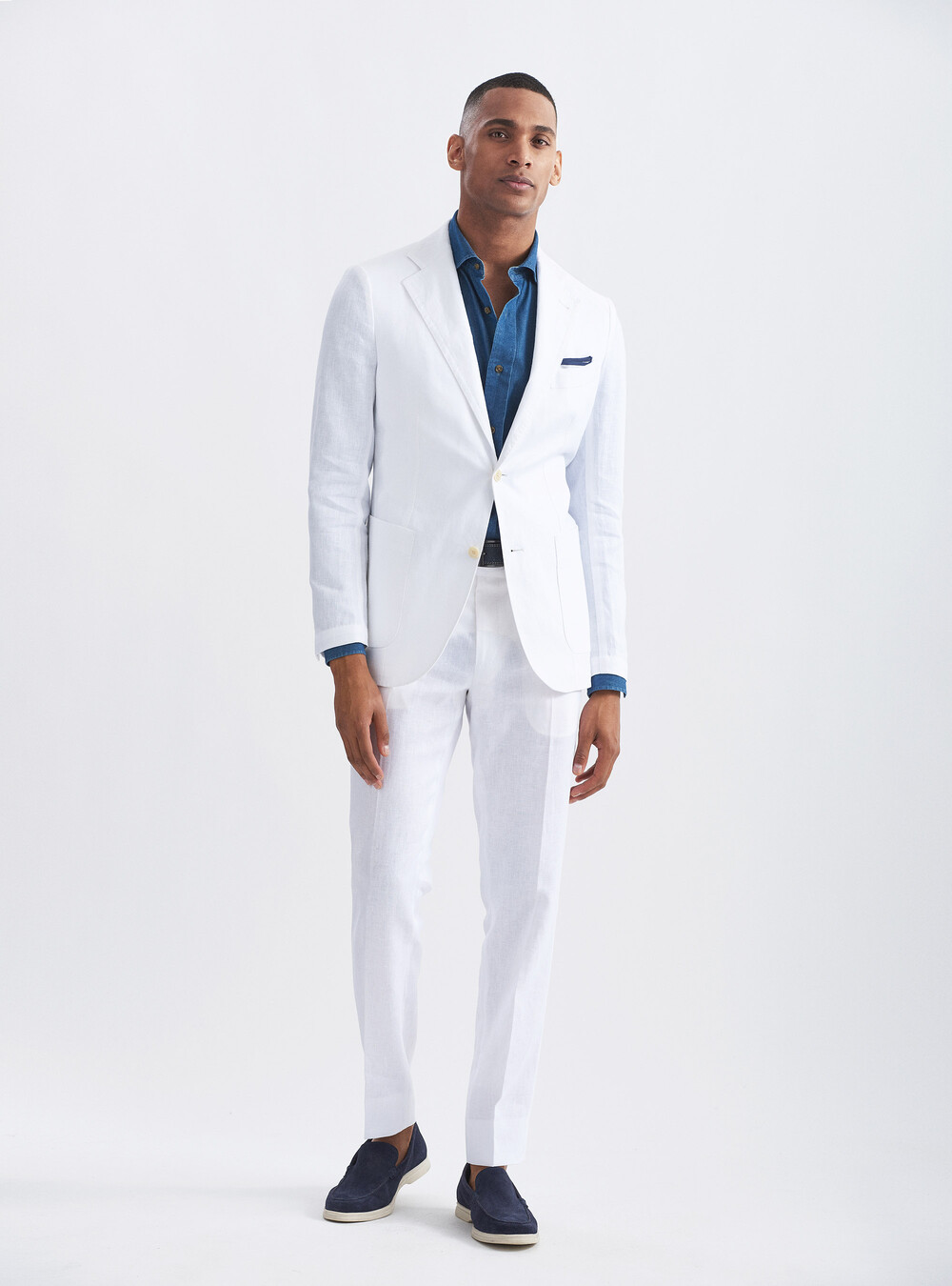 Pure linen suit trousers | GutteridgeEU | catalog-gutteridge-storefront Uomo