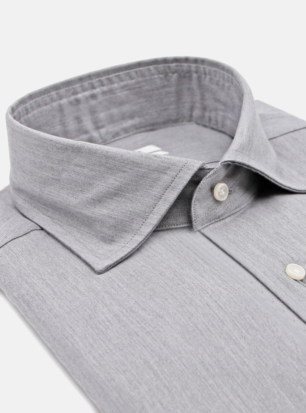 Shirt with melange oxford cotton small french collar | GutteridgeUS | Sales  Uomo