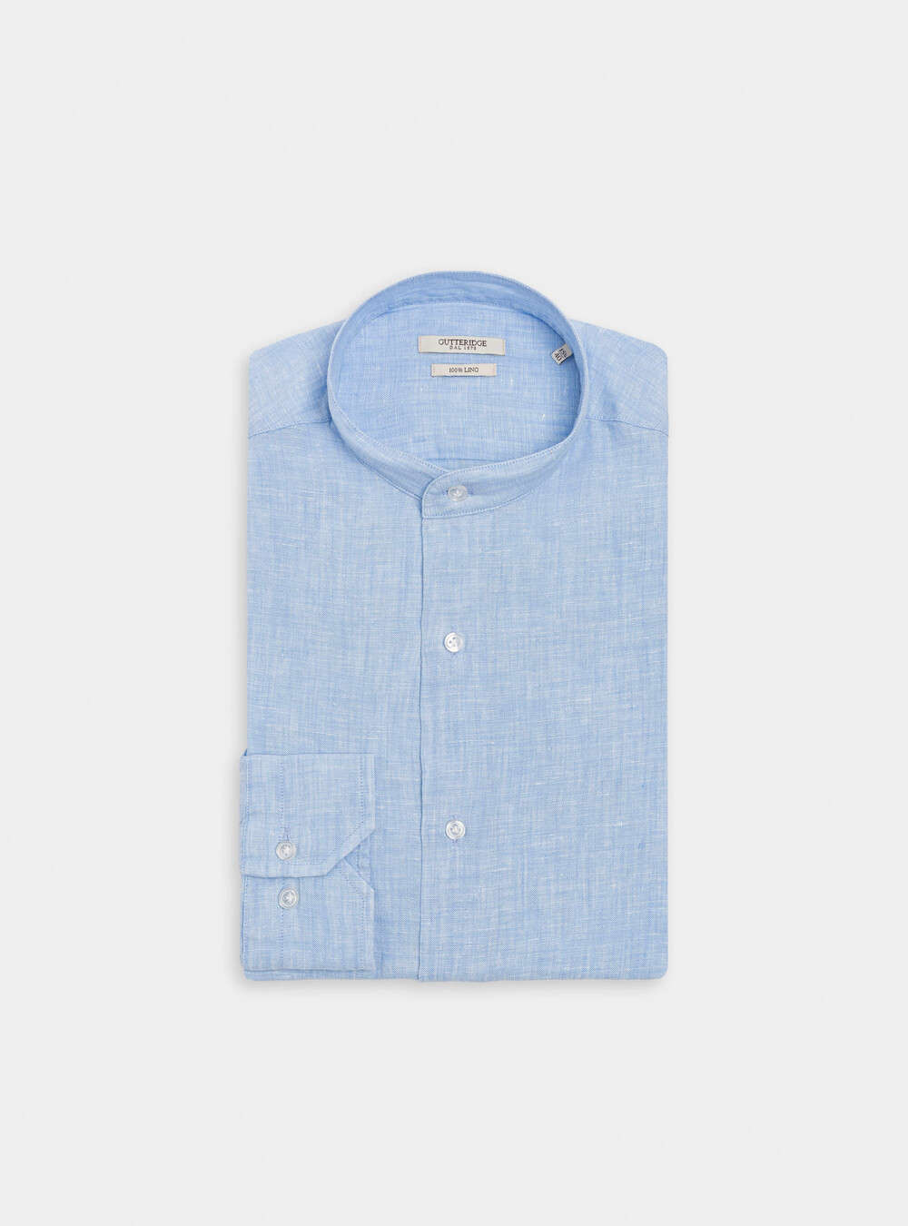 Camicia coreana in puro lino | Gutteridge | Camicie Uomo