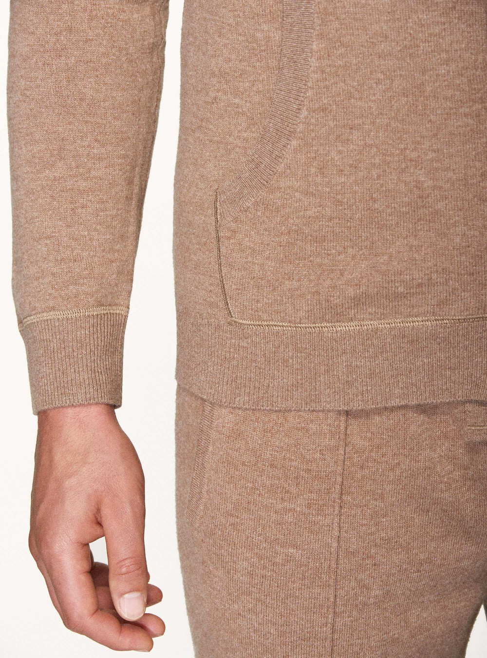 Cardigan in maglia con cappuccio in lana e cashmere | Gutteridge |  Maglieria Uomo