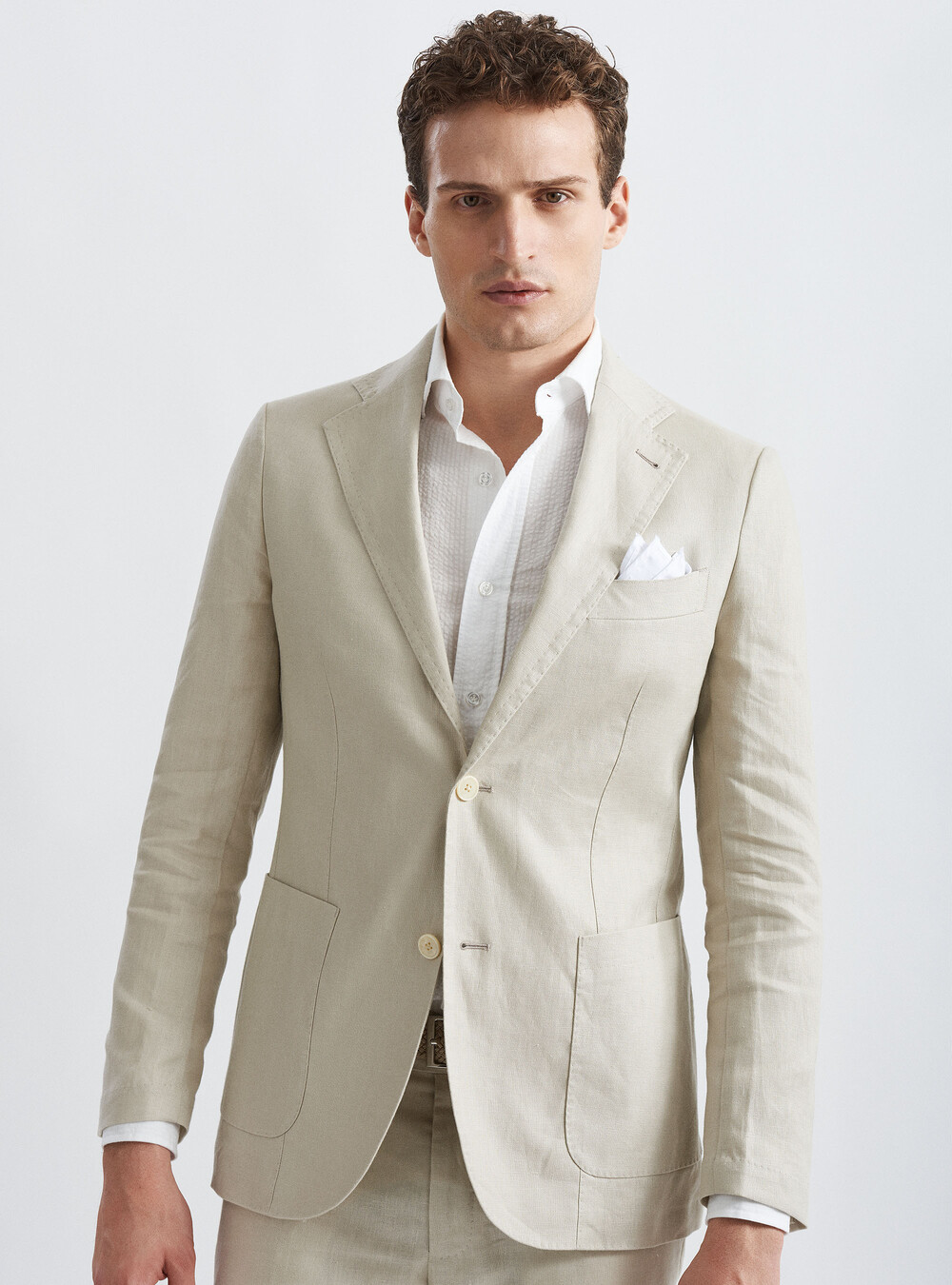 Pure linen suit blazer | GutteridgeUS | catalog-gutteridge-storefront Uomo