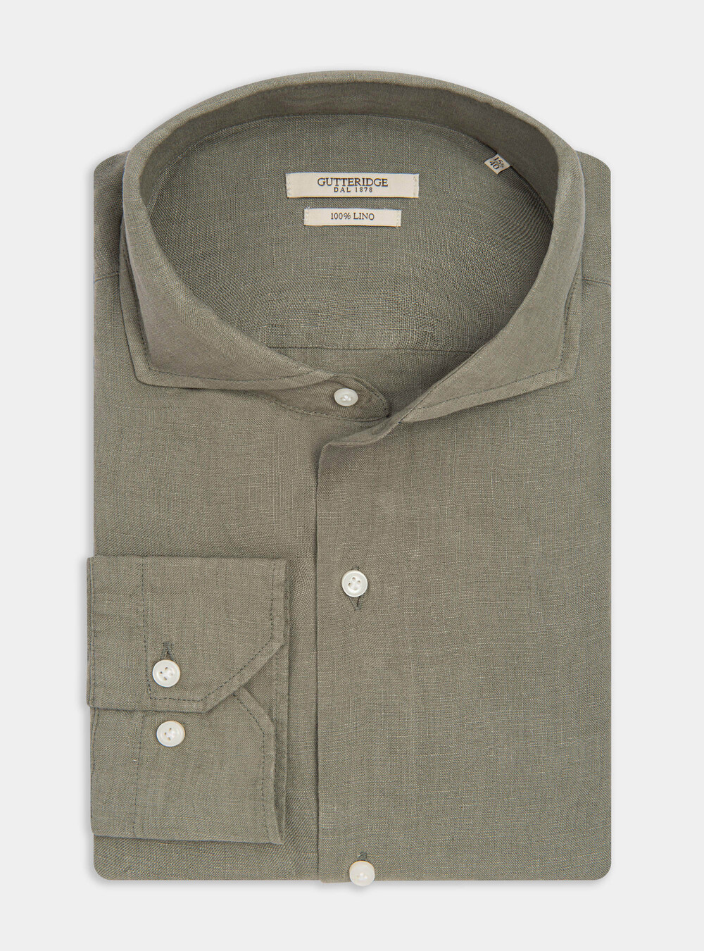 Camicia collo francese in puro lino | GutteridgeEU | Camicie Uomo