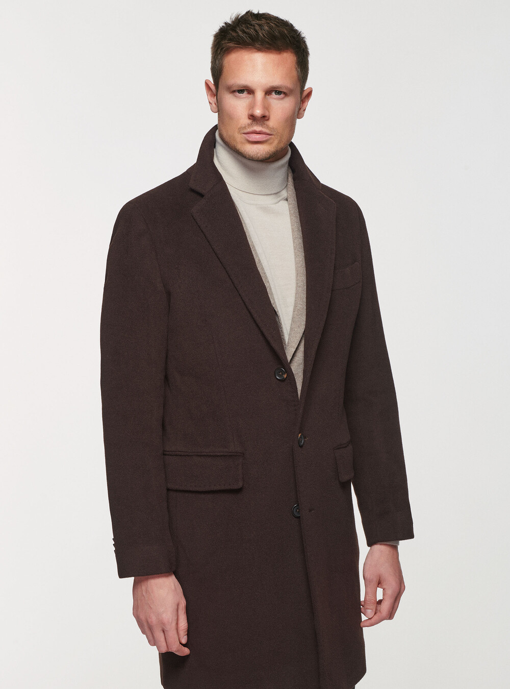 Cappotto monopetto in lana e cashmere | GutteridgeEU |  catalog-gutteridge-storefront Uomo