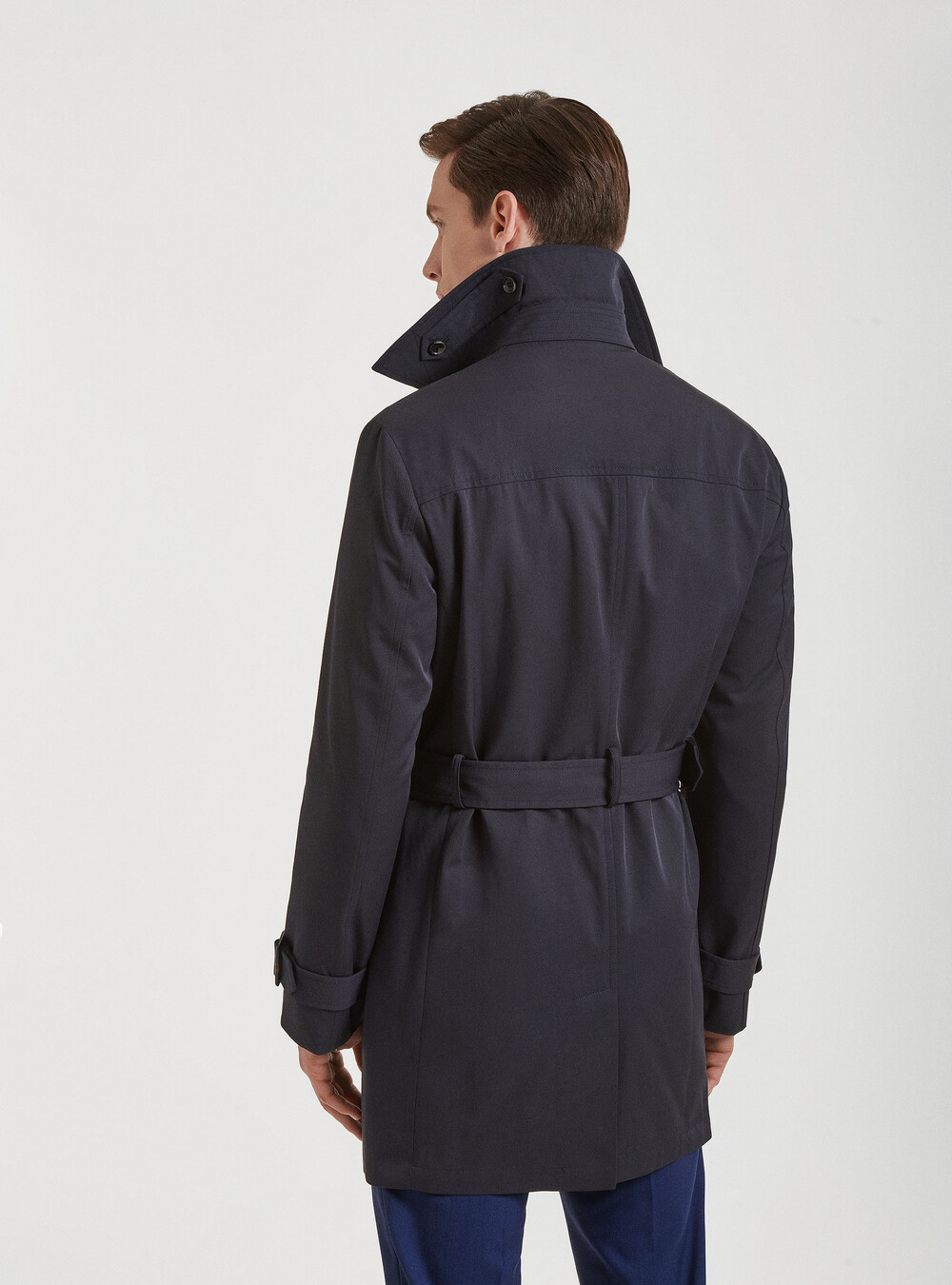 Trench-coat en sergé à double boutonnage | GutteridgeEU | Homme