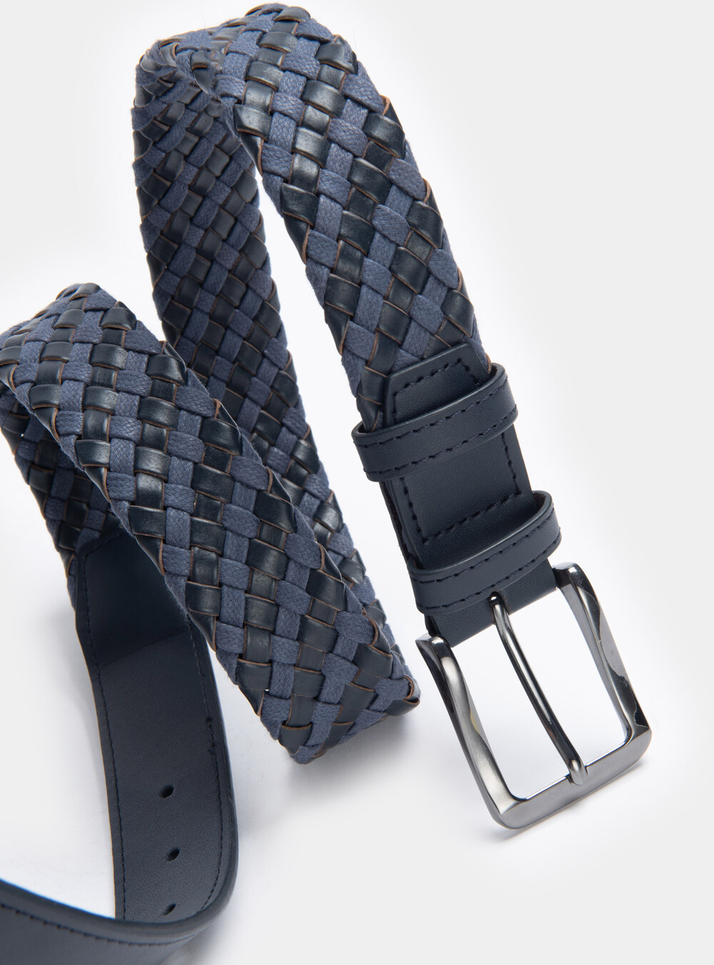 Cintura intrecciata in pelle e corda | Gutteridge | Cinture Uomo