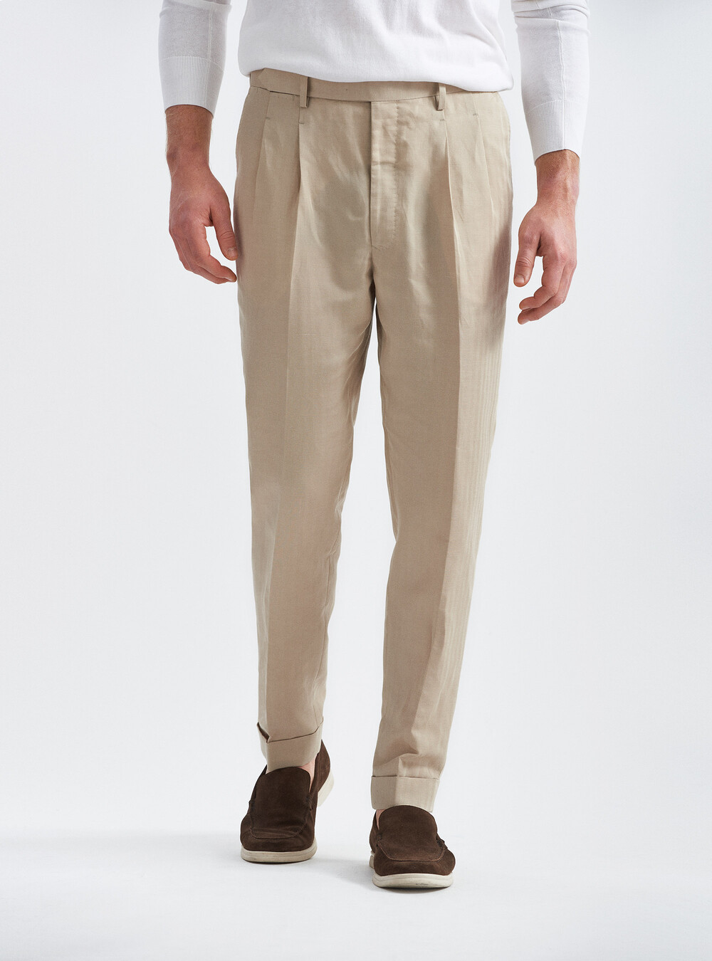 Pantaloni per abito in misto lino | Gutteridge |  catalog-gutteridge-storefront Uomo