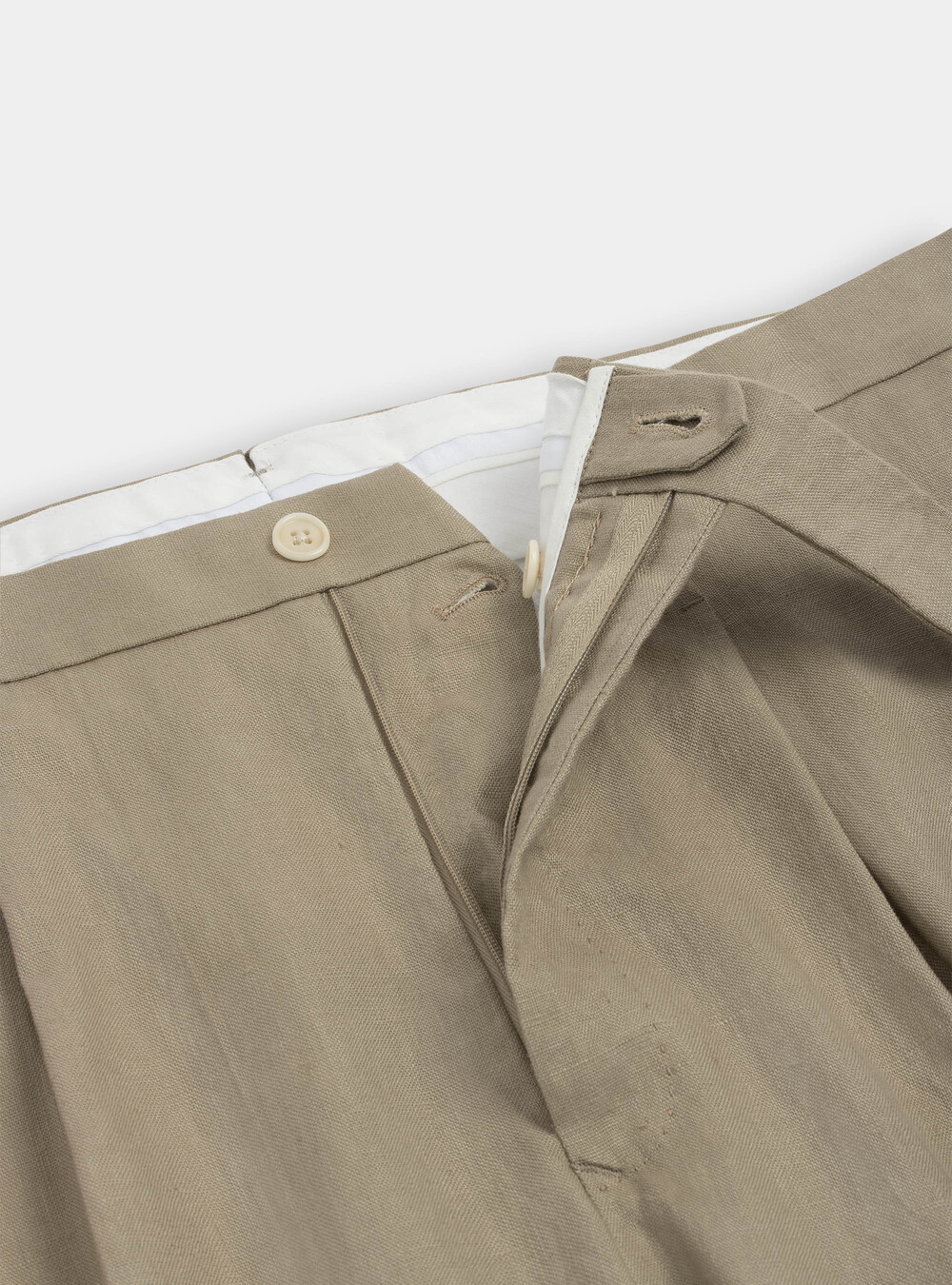 Pantaloni doppia pinces in puro lino | Gutteridge | Pantaloni Uomo