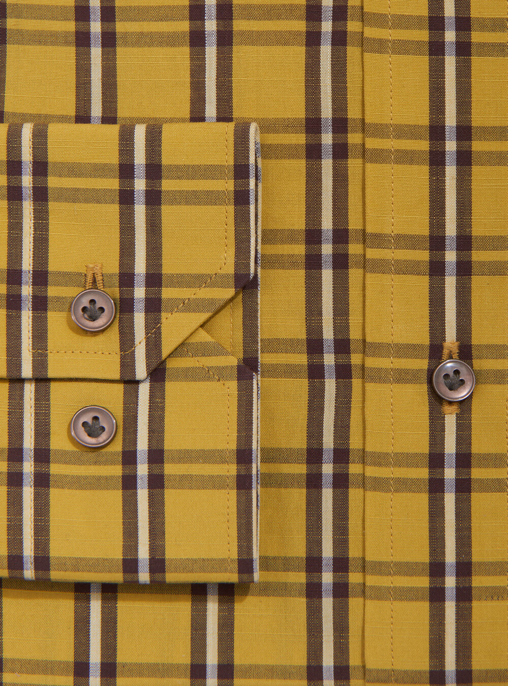 Checked cotton button-down collar shirt with pocket | GutteridgeUS ...