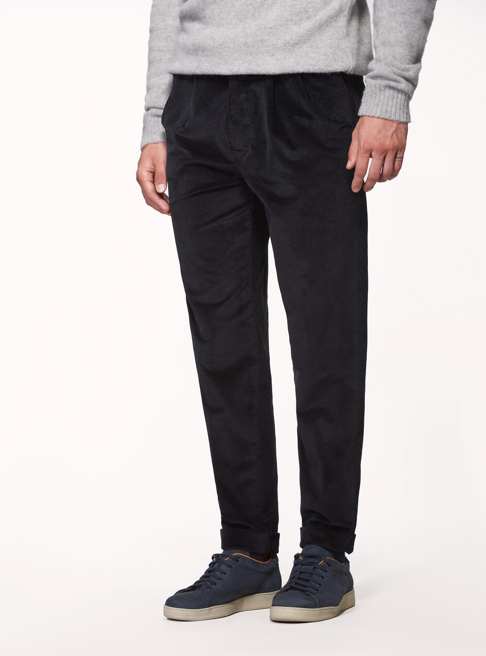 Cotton corduroy double pleat trousers | GutteridgeUS |  catalog-gutteridge-storefront Uomo