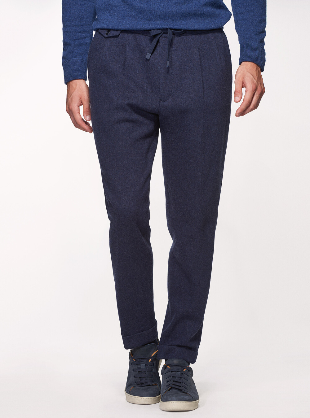 Pantaloni leisure fit in lana con coulisse | Gutteridge |  catalog-gutteridge-storefront Uomo