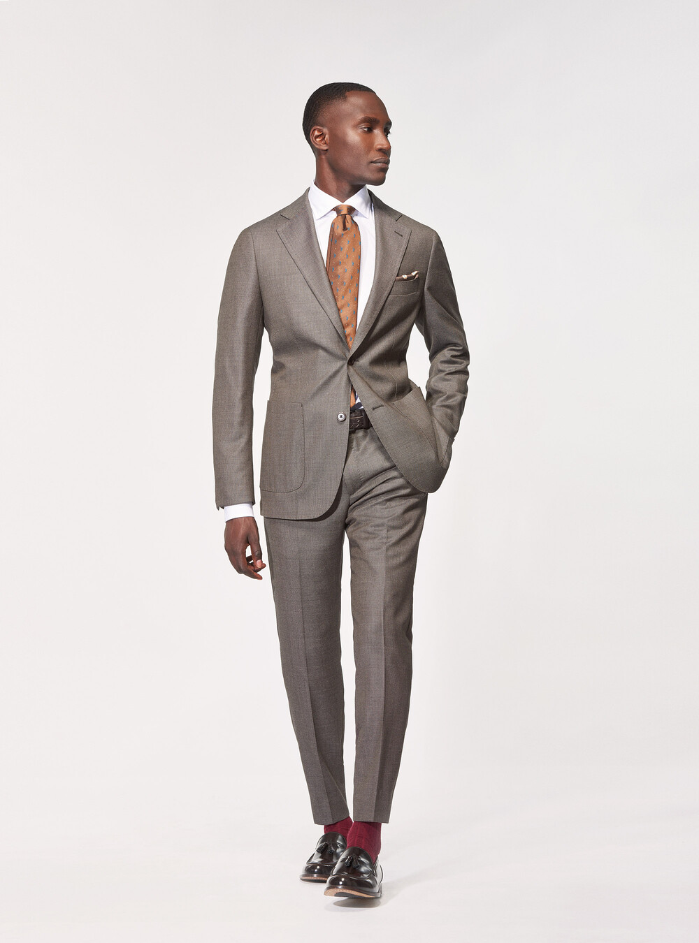 Suit trousers in superfine partridge eye wool 110's Vitale Barberis  Canonico | GutteridgeUS | catalog-gutteridge-storefront Uomo