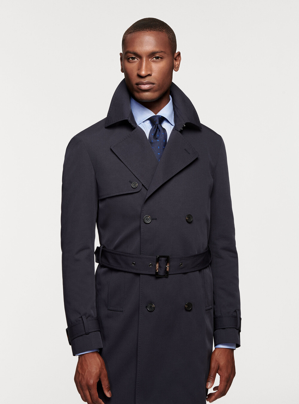 Double-breasted twill trench coat | GutteridgeEU | Clothing Uomo