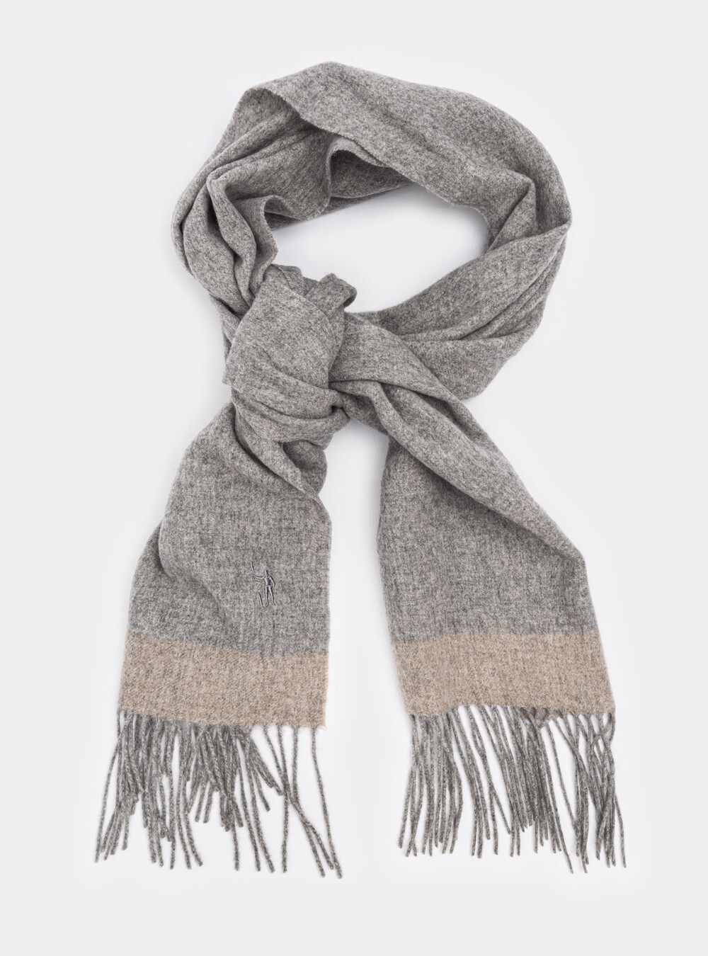 Sciarpa in lana cashmere con bordino a contrasto | Gutteridge | Accessori  Uomo