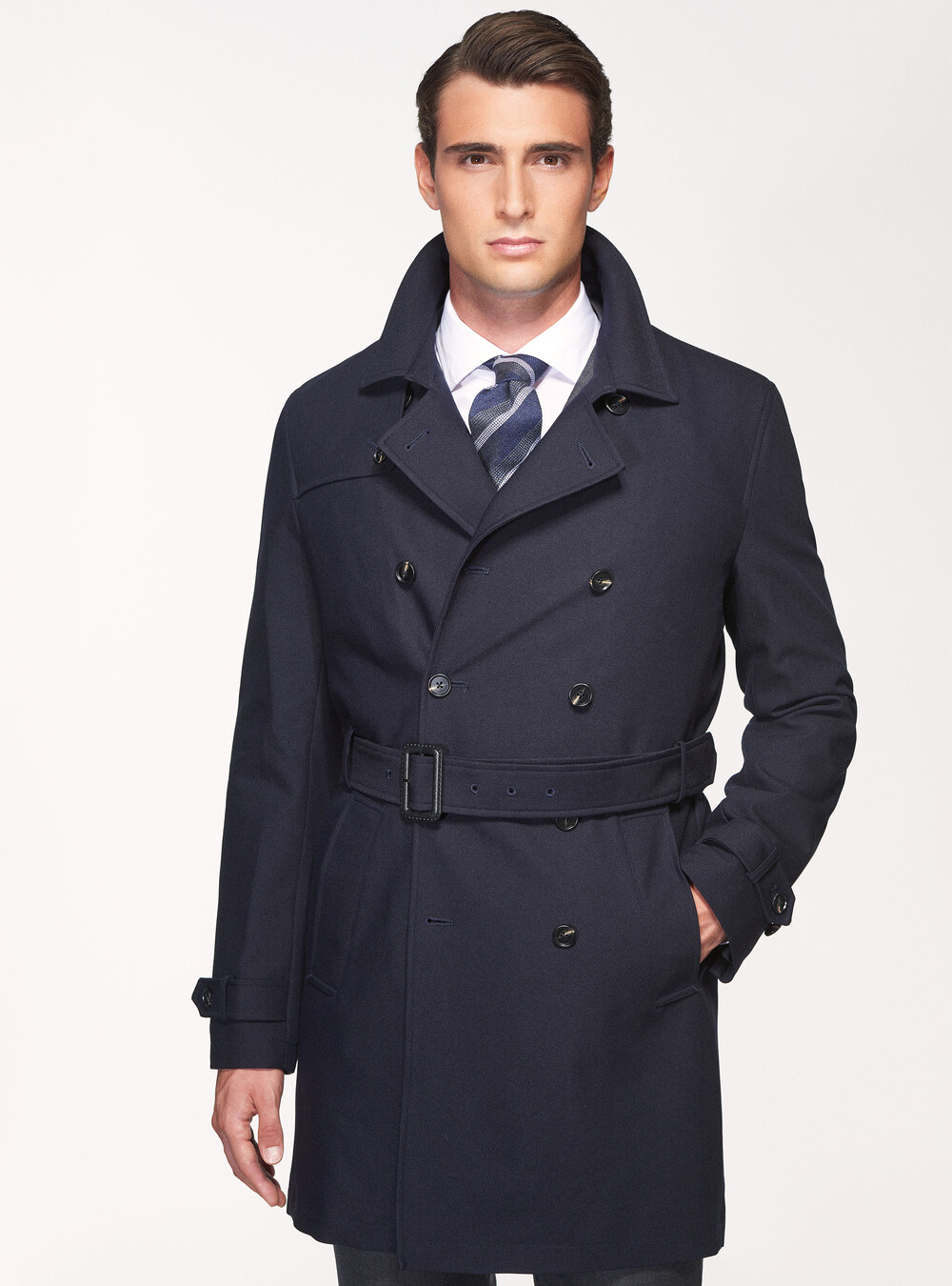 Trench-coat imperméable à double boutonnage | GutteridgeEU | Homme