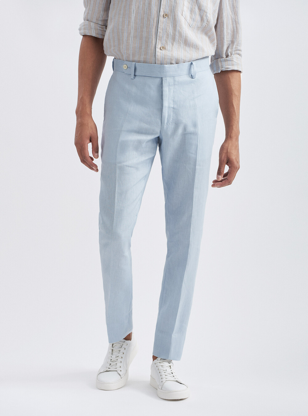 Pantaloni per abito in puro lino | GutteridgeEU | catalog-gutteridge-storefront  Uomo