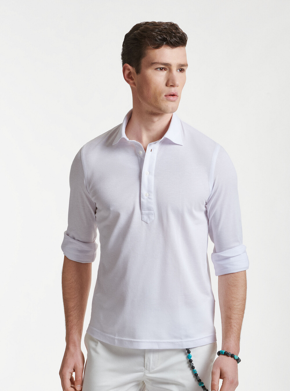 Polo camicia in cotone piquet | Gutteridge | catalog-gutteridge-storefront  Uomo