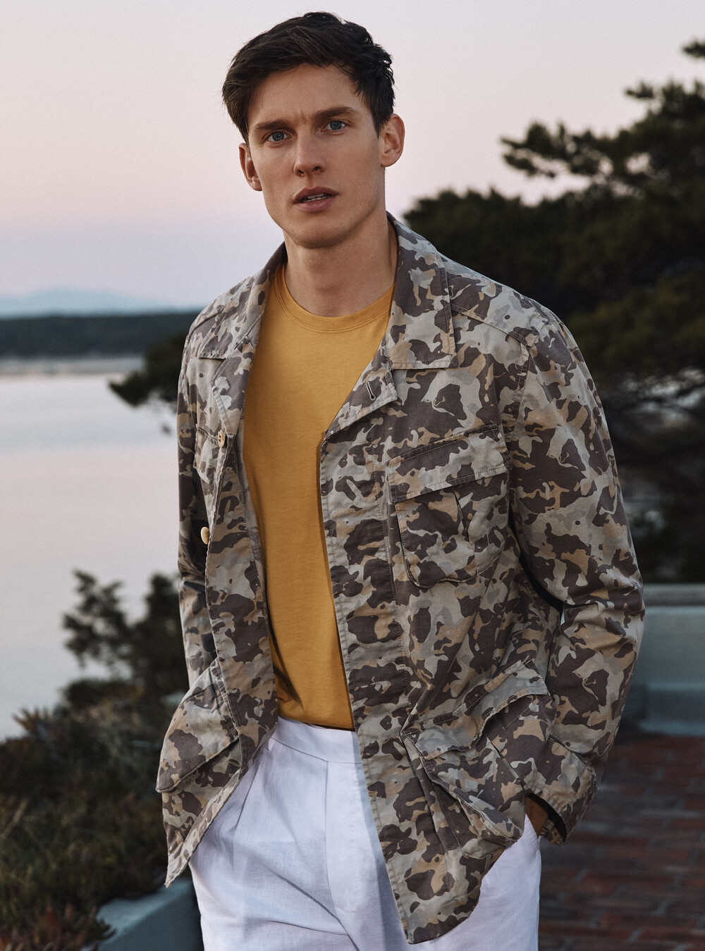 Camouflage cotton blazer | GutteridgeUK | Blazers Uomo
