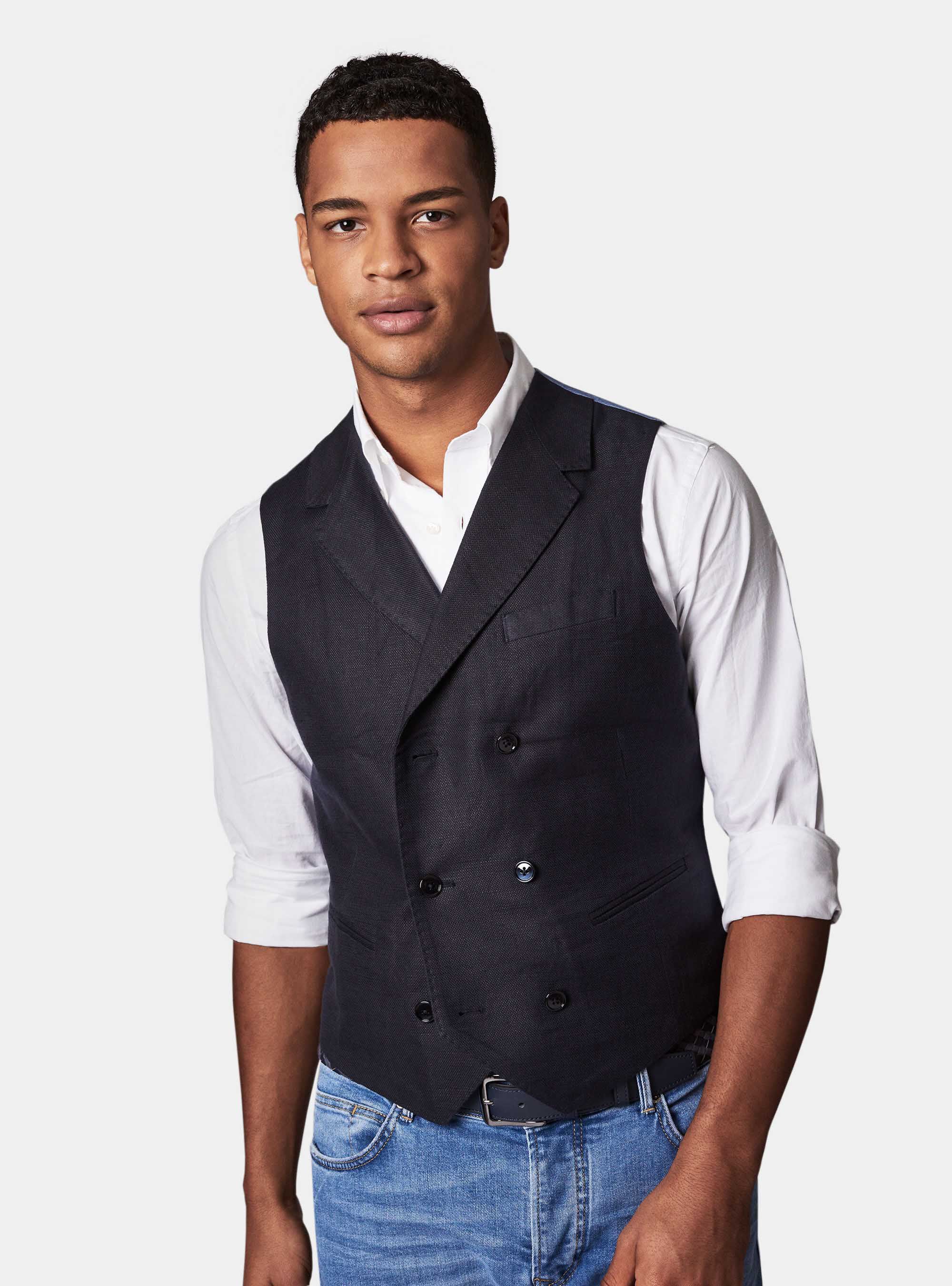 Double breasted sale vest mens