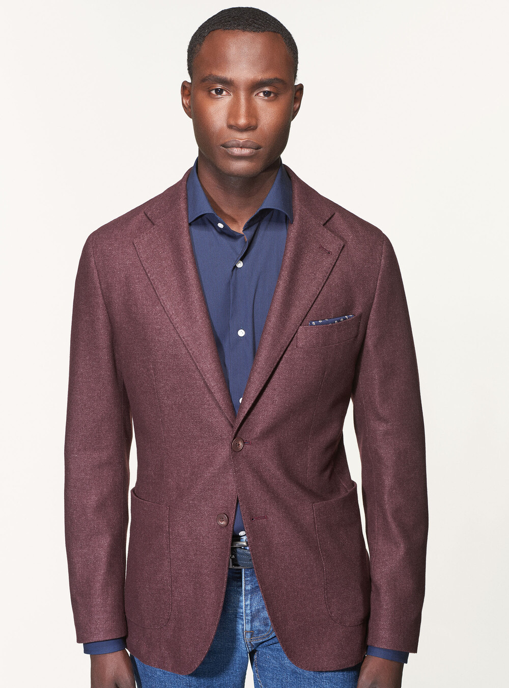 Wool-blend flannel blazer | GutteridgeEU | Blazers Uomo