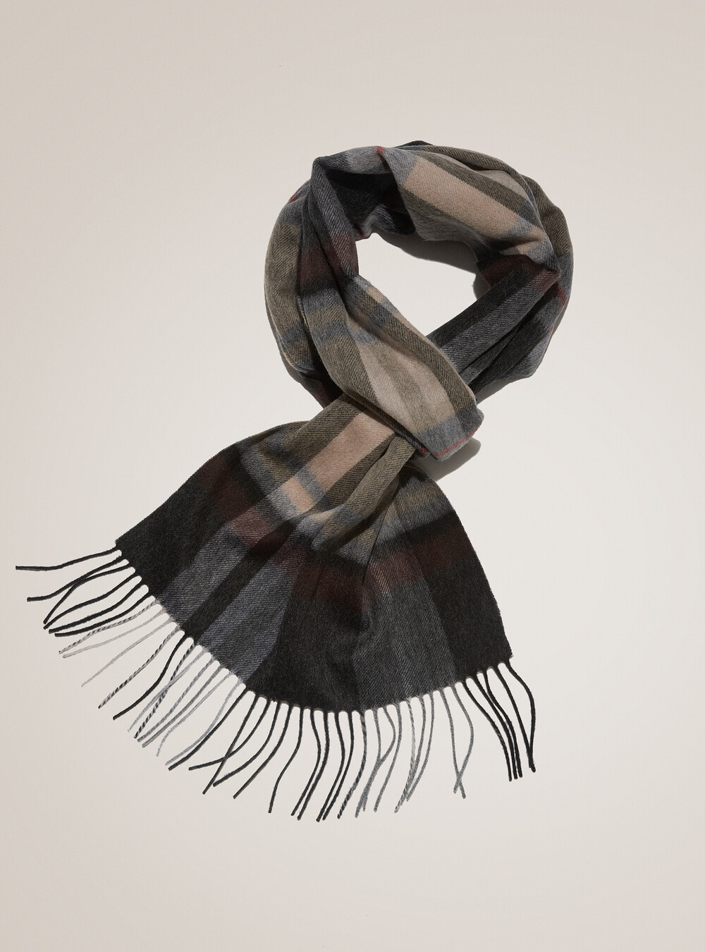 Check scarf in cashmere and wool | GutteridgeUS | Accessories Uomo