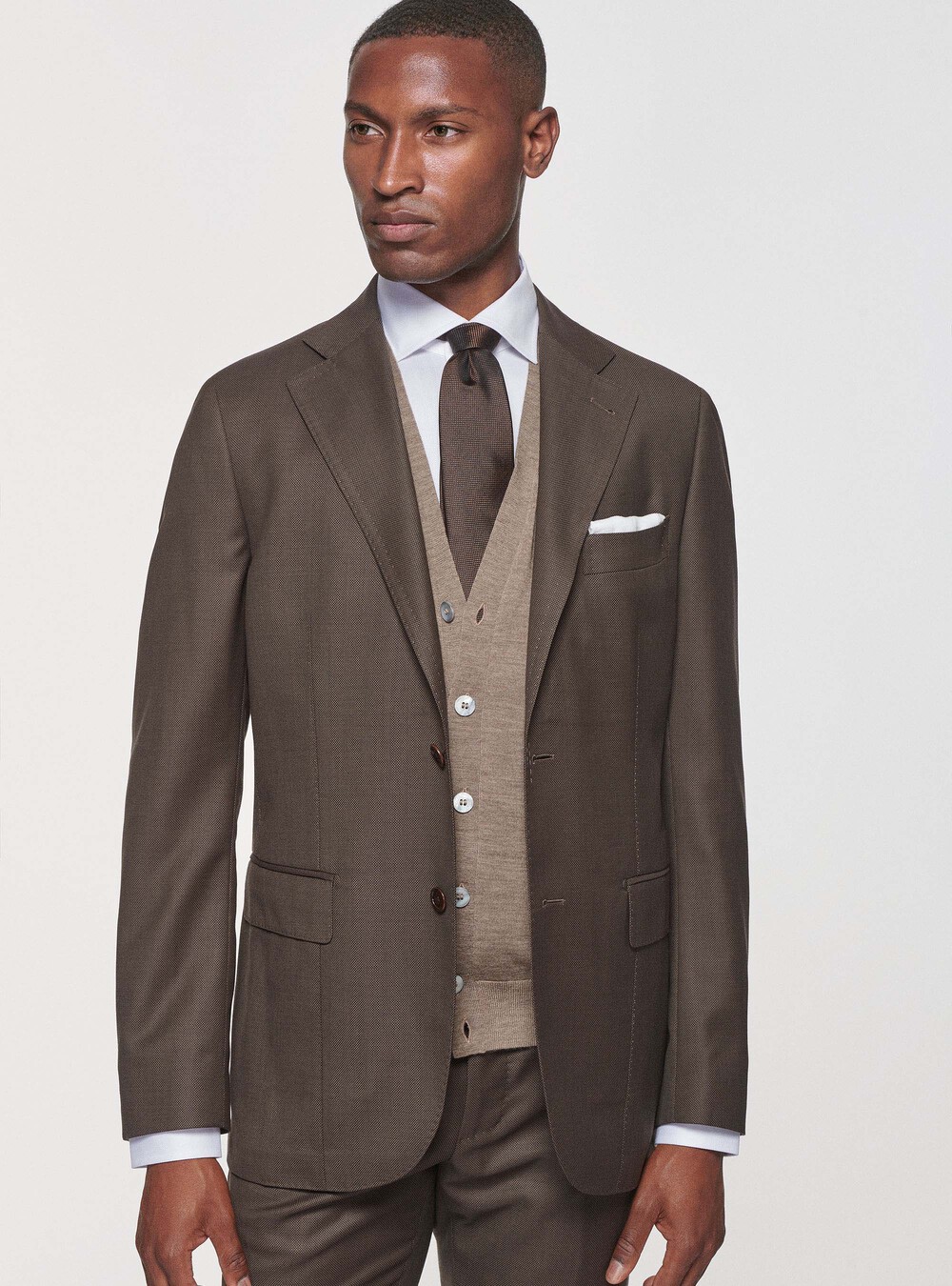 Pure wool partridge eye blazer | GutteridgeUS | Men's Suits