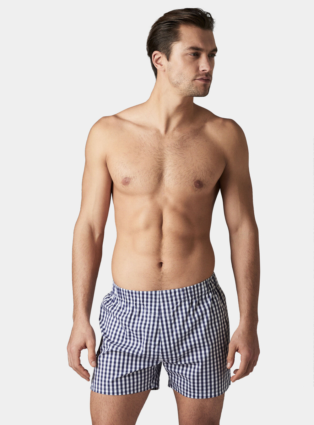 Stretch checked cotton boxer shorts | GutteridgeUS |  catalog-gutteridge-storefront Uomo