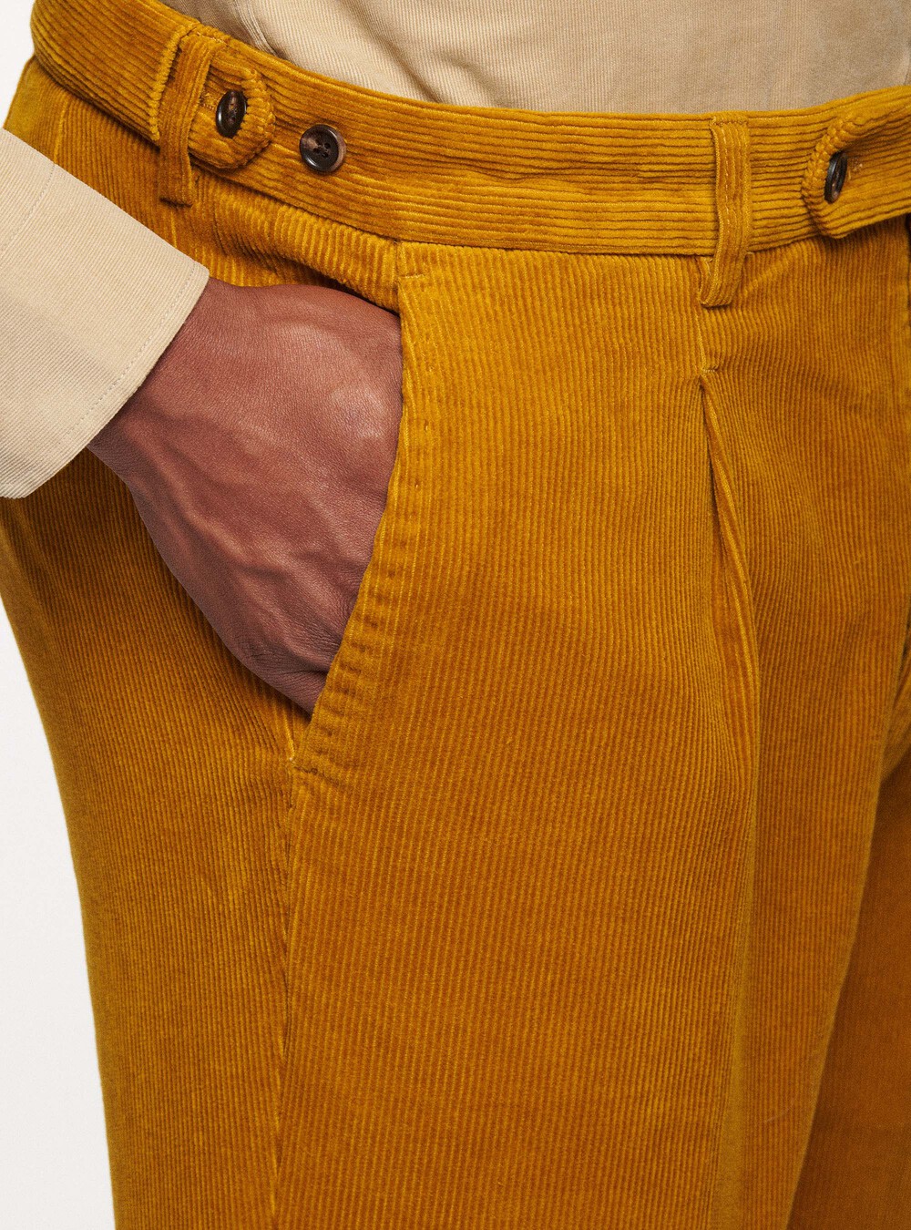 Velvet trousers with pleats | GutteridgeEU | Men's catalog-gutteridge -storefront