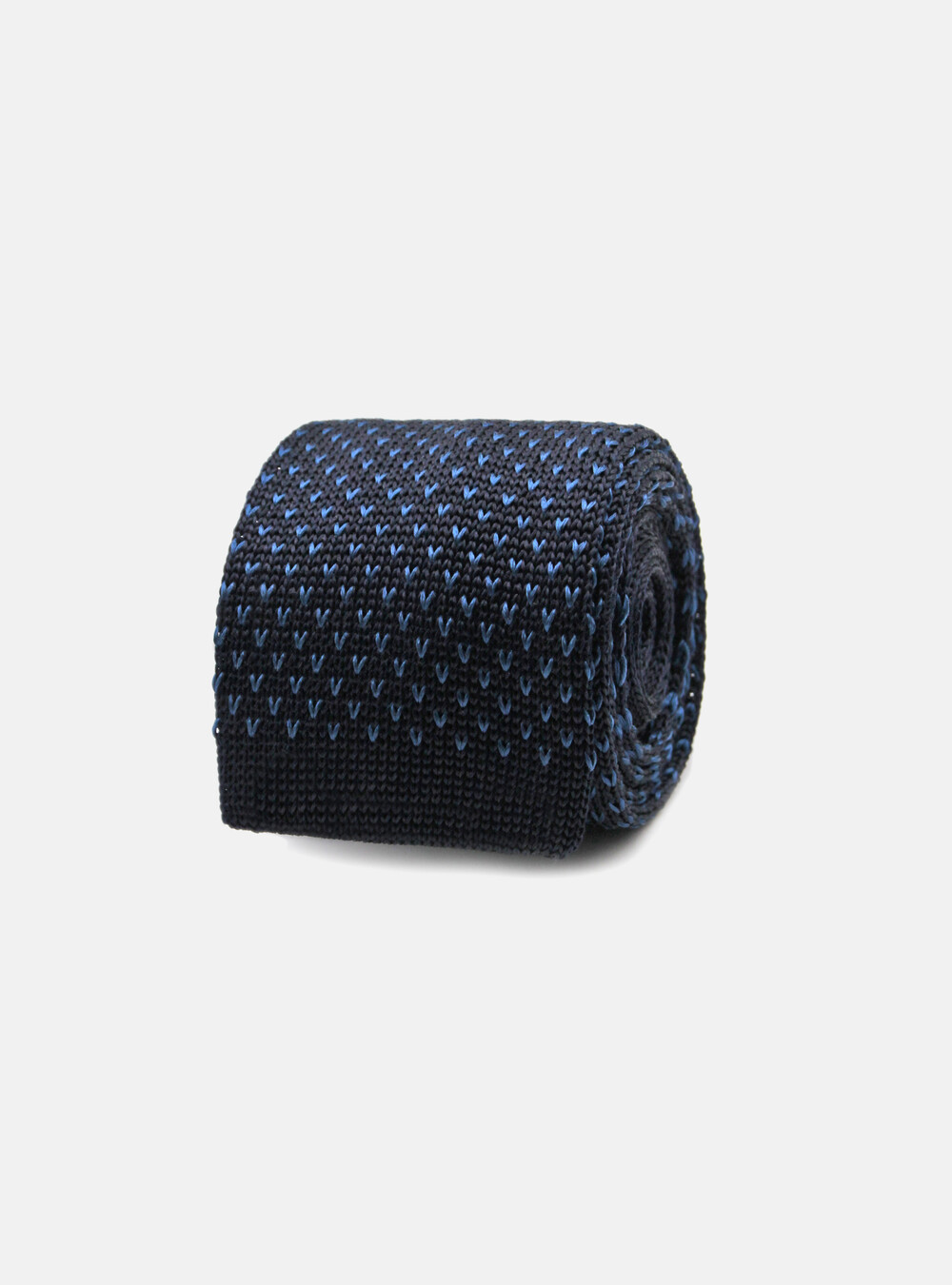 Cravatta in maglia con micro ricamo | Gutteridge | Accessori Uomo