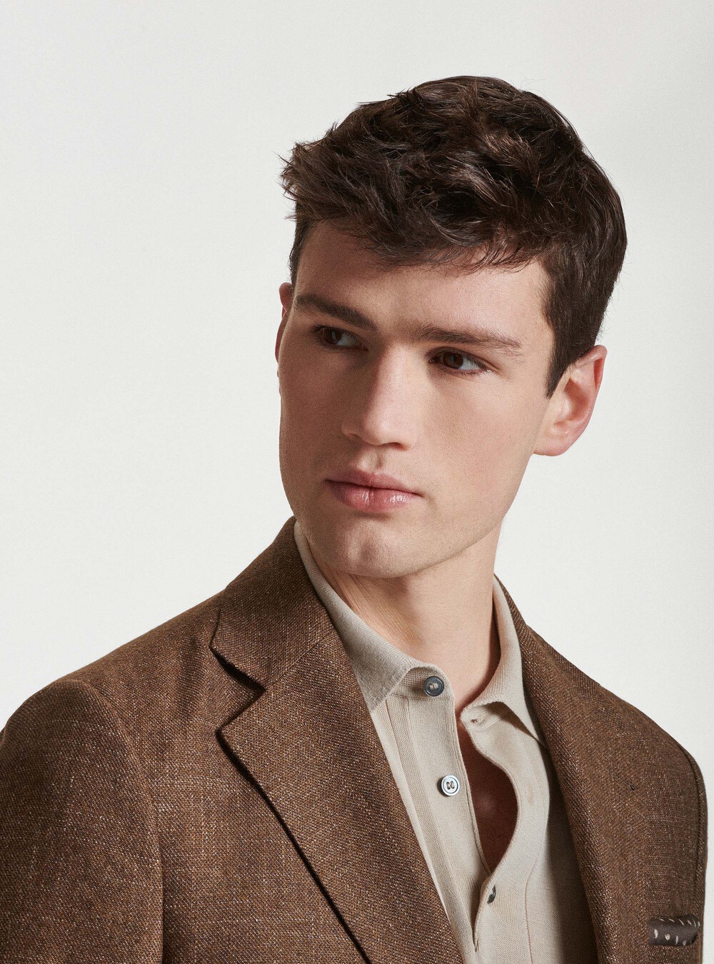Cotton wool and linen suit blazer | GutteridgeEU | Suits Uomo