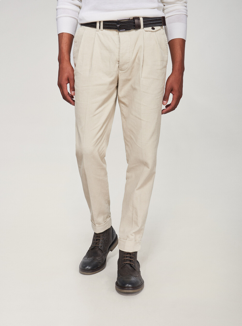 Striped velvet trousers | GutteridgeEU | Suits Uomo