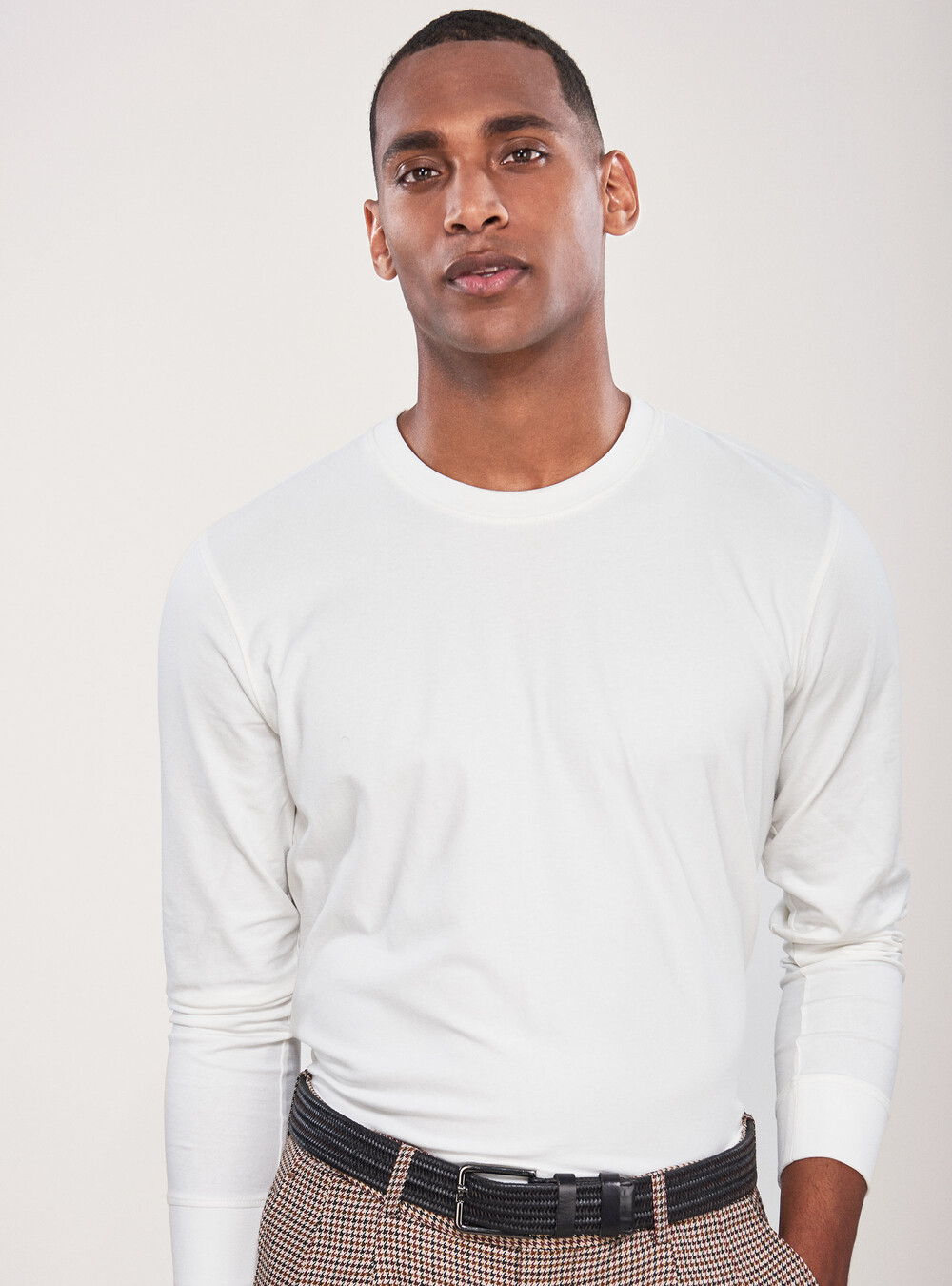 Long-sleeved stretch cotton T-shirt | GutteridgeUS | Preview SS22 Uomo