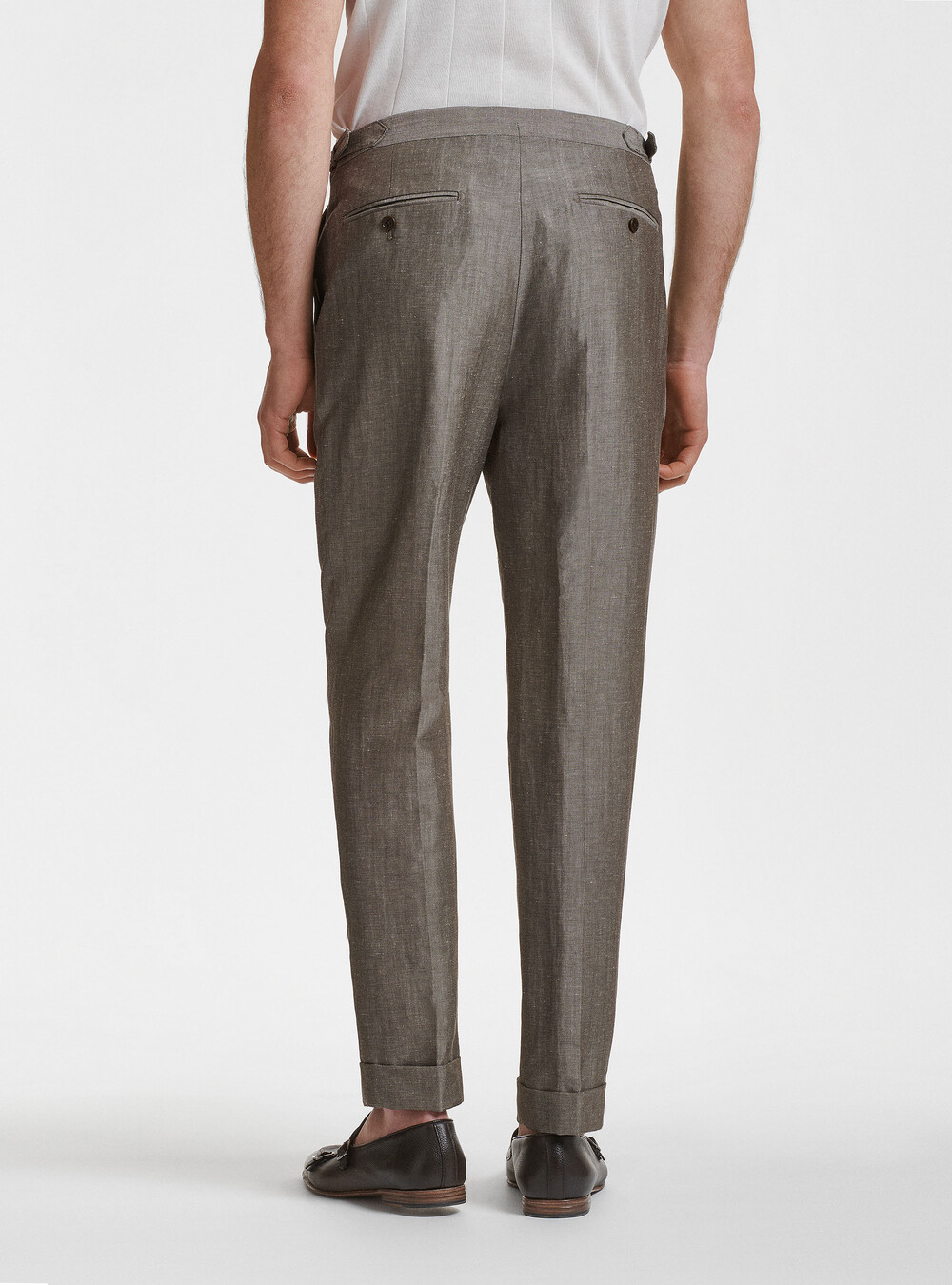 Pantaloni per abito in lino e lana Zignone | Gutteridge |  catalog-gutteridge-storefront Uomo