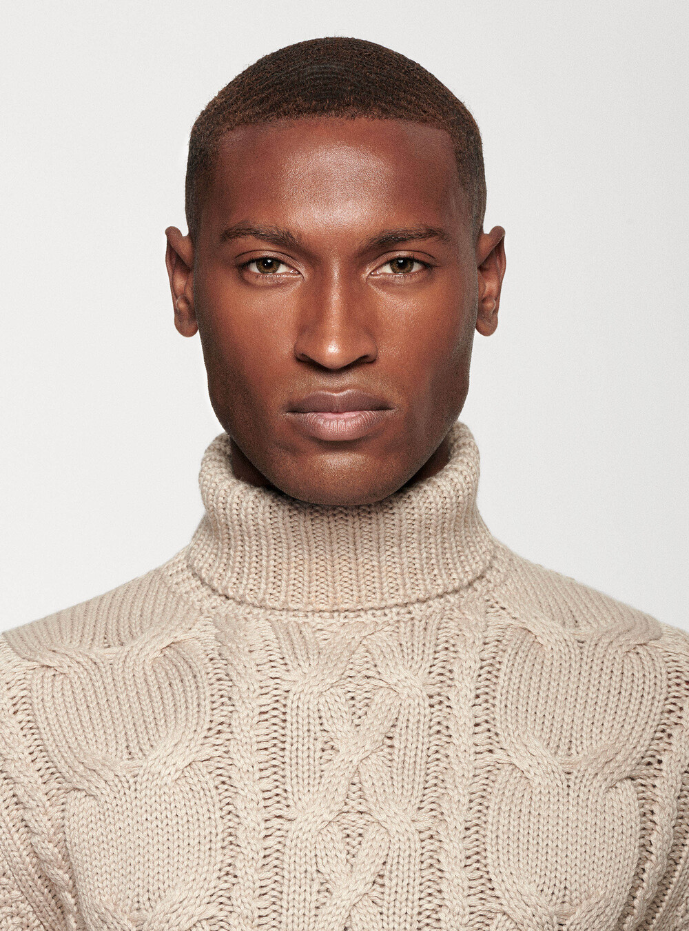 Braided turtleneck sweater - Men