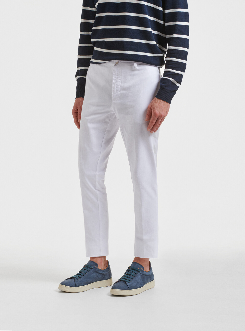 Pantaloni chino in twill stretch tinto in capo | Gutteridge | catalog- gutteridge-storefront Uomo