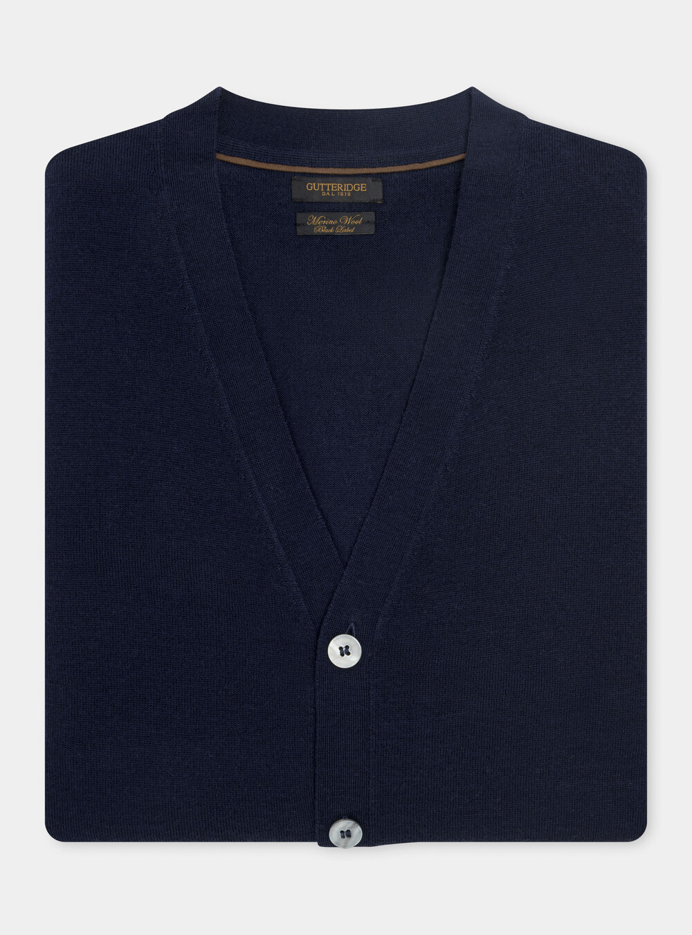 Cardigan in maglia con bottoni in pura lana merino extrafine | Gutteridge |  Preview FW23 Uomo