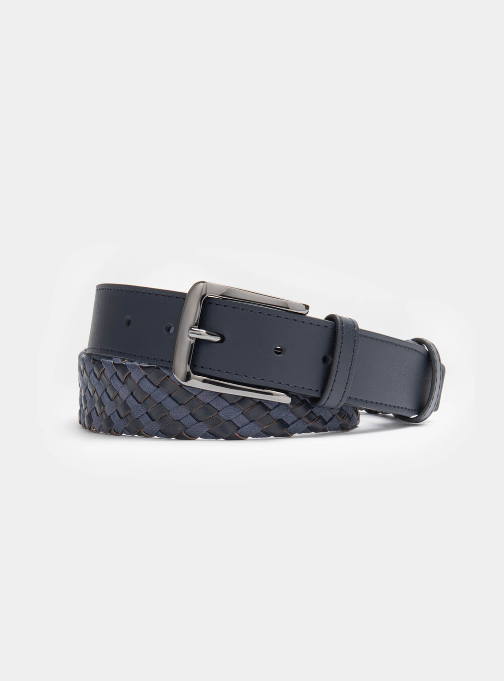 Cintura intrecciata in pelle e corda | Gutteridge |  catalog-gutteridge-storefront Uomo