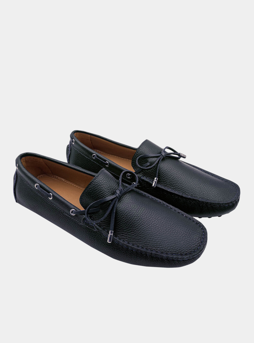 Boat leather moccasin